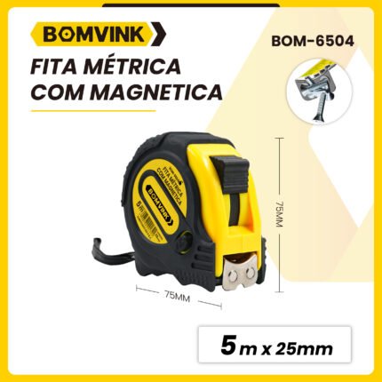fita metrica com magnetica bom-6504