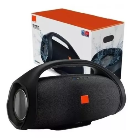 Caixa De Som Grande Boombox 34cm Bluetooth Portátil